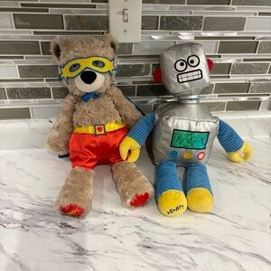 Scentsy Buddy Sebastian superhero bear Gage robot plush